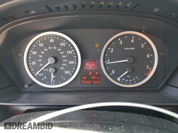 2006 BMW 5 Series 530i with VIN WBANE73556CM36242, listed as a Copart auction lot 52580755 with 162,065 mi miles and Salvage Title. Bid and sale history available at carsss.com. Image 9.