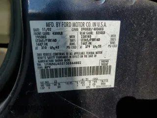 2003 Ford Excursion Eddie Bauer z VIN 1FMNU45S13EB44882, wystawiony jako Copart lot #72880424 z przebiegiem 215 341 mil mil oraz Czysty tytuł • Clean title. Historia ofert i sprzedaży dostępna na DreamBid. Obrazek 12.