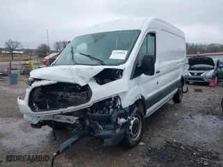 2017 Ford Transit Van with VIN 1FTYR2CM7HKA86099, listed as a IAAI auction lot 41550068 with 1 mi miles. Bid and sale history available at carsss.com. Image 19.