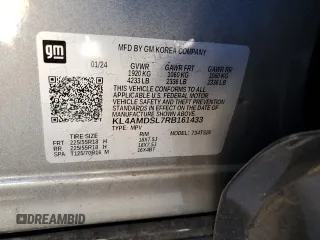 2024 Buick Encore GX Sport Touring with VIN KL4AMDSL7RB161433, listed as a Copart auction lot 47361095 with 22,779 mi miles and Salvage Title. Bid and sale history available at DreamBid. Image 12.