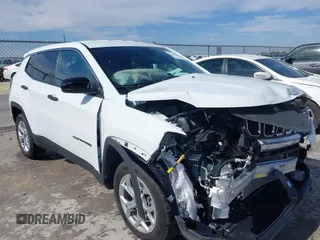 2025 Jeep Compass Sport with VIN 3C4NJDAN9ST516030, listed as a IAAI auction lot 41471666 with 2,094 mi miles and . Bid and sale history available at DreamBid. Image 1.