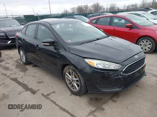 2015 Ford Focus SE with VIN 1FADP3F21FL355666, listed as a IAAI auction lot 41828579 with 110,002 mi miles. Bid and sale history available at carsss.com. Image 1.