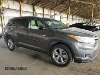 2015 Toyota Highlander Limited with VIN 5TDDCRFHXFS008056, listed as a Copart auction lot 58560055 with 157,155 mi miles and Salvage title. Bid and sale history available at DreamBid. Image 4.