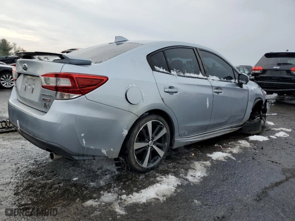 2017 Subaru Impreza Sport with VIN 4S3GKAL69H3613467, listed as a Copart auction lot 43456565 with 75,503 mi miles and Salvage Title. Bid and sale history available at carsss.com. Image 3.