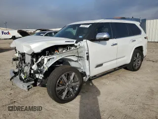 2023 Toyota Sequoia SR5 with VIN 7SVAAABA8PX010425, listed as a Copart auction lot 37033014 with 9,960 mi miles. Bid and sale history available at carsss.com. Image 1.