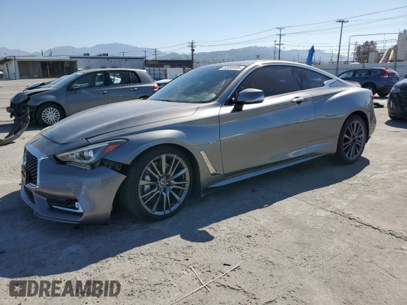 2017 Infiniti Q60 Sport with VIN JN1EV7EK5HM363508, listed as a Copart auction lot 52693455 with 120,435 mi miles and Salvage Title. Bid and sale history available at DreamBid. Image 1.