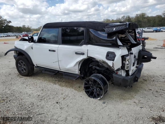 2023 Ford Bronco with VIN 1FMEE5BP1PLB15340, listed as a Copart auction lot 47647285 with 36,881 mi miles and Non Repairable. Bid and sale history available at carsss.com. Image 2.
