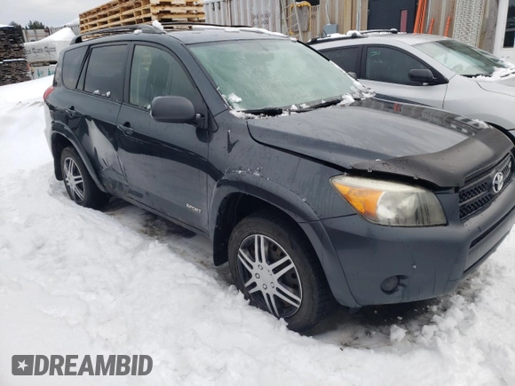 2008 Toyota RAV4 Sport with VIN JTMBK32V086044490, listed as a Copart auction lot 86420124 with 366,611 mi miles and Salvage Title. Bid and sale history available at carsss.com. Image 4.
