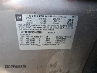 2011 GMC Terrain SLT-1 with VIN 2CTALUEC6B6422200, listed as a Copart auction lot 46494475 with 183,783 mi miles and Salvage Title. Bid and sale history available at carsss.com. Image 13.