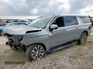 2023 Chevrolet Suburban LT with VIN 1GNSCCKD5PR308814, listed as a Copart auction lot 61955315 with 33,659 mi miles and Salvage title. Bid and sale history available at DreamBid. Image 1.