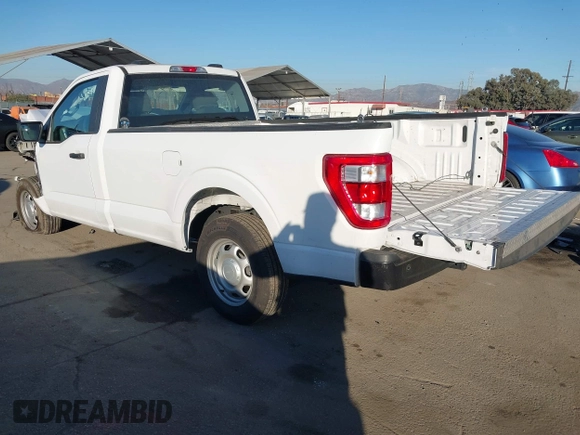 2023 Ford F-150 XL with VIN 1FTMF1C50PKF47393, listed as a IAAI auction lot 41337590 with 43,708 mi miles and . Bid and sale history available at carsss.com. Image 3.