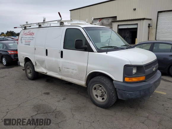 2008 Chevrolet Express Cargo Van with VIN 1GCGG25C981188144, listed as a Copart auction lot 76550214 with 292,178 mi miles and Salvage Title. Bid and sale history available at carsss.com. Image 4.