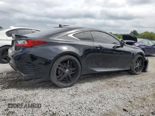 2015 Lexus RC 350 with VIN JTHSE5BC6F5001422, listed as a Copart auction lot 65843974 with 198,583 mi miles and Salvage Title. Bid and sale history available at carsss.com. Image 3.