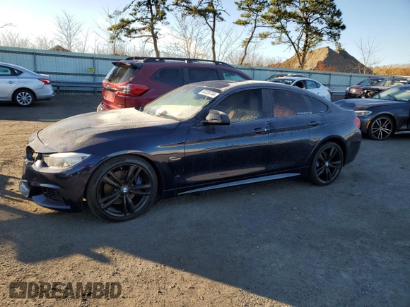 2015 BMW 4 Series 435i with VIN WBA4B1C51FG241555, listed as a Copart auction lot 82226744 with 94,350 mi miles and Salvage Title. Bid and sale history available at DreamBid. Image 1.