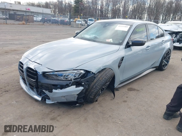 2024 BMW M3 Competition xDrive with VIN WBS43AY00RFS56564, listed as a IAAI auction lot 41222485 with 7,477 mi miles and . Bid and sale history available at DreamBid. Image 17.