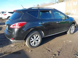 2013 Nissan Murano SV with VIN JN8AZ1MW1DW319025, listed as a IAAI auction lot 41619136 with 137,207 mi miles. Bid and sale history available at carsss.com. Image 4.