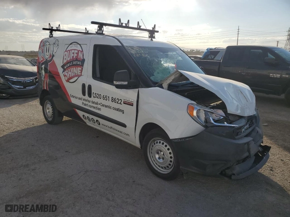 2020 Ram ProMaster City Cargo Van Tradesman with VIN ZFBHRFAB6L6P34013, listed as a Copart auction lot 82695384 with 0 mi miles and Salvage Title. Bid and sale history available at carsss.com. Image 4.