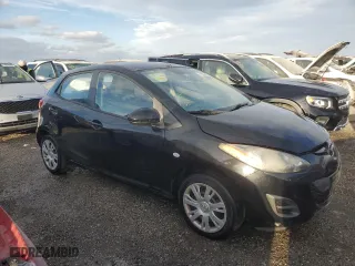 2013 Mazda Mazda2 Sport with VIN JM1DE1KY0D0165547, listed as a Copart auction lot 75274614 with 0 mi miles and Non Repairable. Bid and sale history available at carsss.com. Image 4.