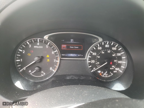 2017 Nissan Altima 2.5 SL with VIN 1N4AL3AP0HC110071, listed as a Copart auction lot 85013254 with 74,551 mi miles and Salvage Title. Bid and sale history available at carsss.com. Image 9.