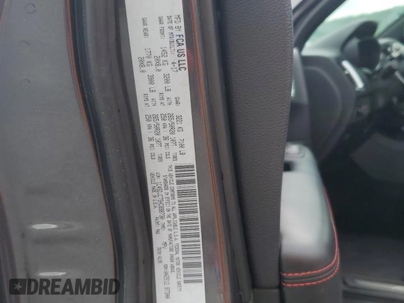 2017 Dodge Durango R/T z VIN 1C4SDJCT5HC898730, wystawiony jako Copart lot #56344635 z przebiegiem 98 996 mil mil oraz Szkoda całkowita • Salvage title. Historia ofert i sprzedaży dostępna na DreamBid. Obrazek 13.