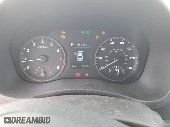 2018 Hyundai Accent Limited with VIN 3KPC34A31JE035465, listed as a Copart auction lot 78407684 with 70,697 mi miles and Salvage Title. Bid and sale history available at carsss.com. Image 9.