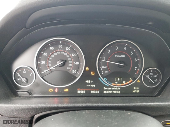 2016 BMW 3 Series Gran Turismo 328i xDrive with VIN WBA8Z5C50GG500204, listed as a Copart auction lot 75940363 with 88,982 mi miles. Bid and sale history available at carsss.com. Image 9.