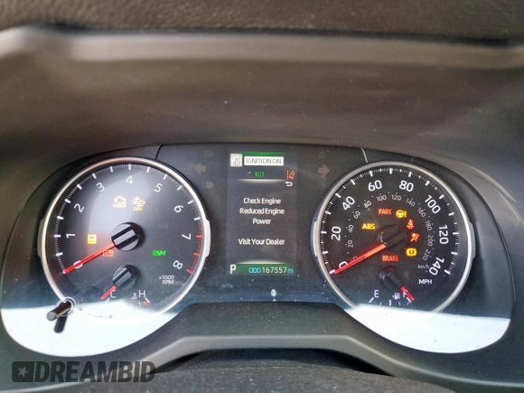 2019 Toyota RAV4 XLE with VIN JTMW1RFV1KJ015196, listed as a Copart auction lot 49452225 with 167,557 mi miles and Salvage Title. Bid and sale history available at carsss.com. Image 9.