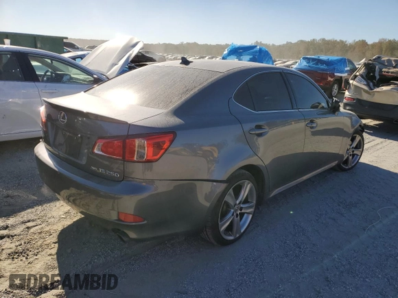 2012 Lexus IS 250 with VIN JTHCF5C22C5060468, listed as a Copart auction lot 75116504 with 206,410 mi miles and Salvage Title. Bid and sale history available at DreamBid. Image 3.