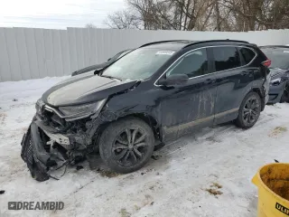 2021 Honda CR-V Touring with VIN 2HKRW2H91MH218218, listed as a Copart auction lot 44949245 with 44,488 mi miles and Salvage Title. Bid and sale history available at carsss.com. Image 1.
