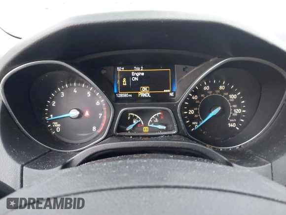 2015 Ford Focus SE with VIN 1FADP3F28FL219552, listed as a IAAI auction lot 41959648 with 128,590 mi miles. Bid and sale history available at carsss.com. Image 7.