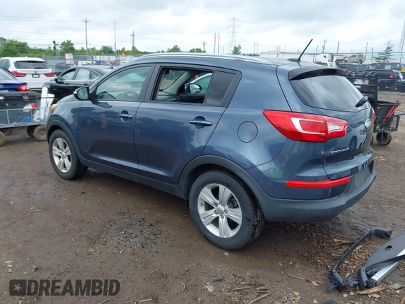 2013 Kia Sportage LX with VIN KNDPB3A26D7452008, listed as a IAAI auction lot 42435597 with 109,397 mi miles and . Bid and sale history available at DreamBid. Image 3.
