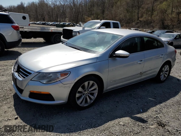 2012 Volkswagen CC Sport PZEV with VIN WVWMP7AN0CE546210, listed as a Copart auction lot 53849935 with 172,585 mi miles and Salvage Title. Bid and sale history available at carsss.com. Image 1.
