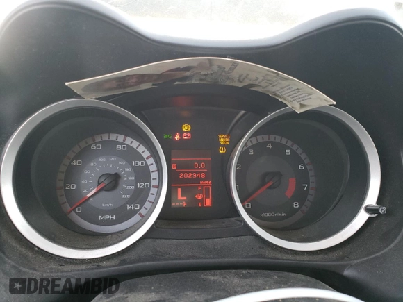 2008 Mitsubishi Lancer GTS with VIN JA3AU86U18U009746, listed as a Copart auction lot 70670324 with 202,948 mi miles and Salvage Title. Bid and sale history available at carsss.com. Image 9.