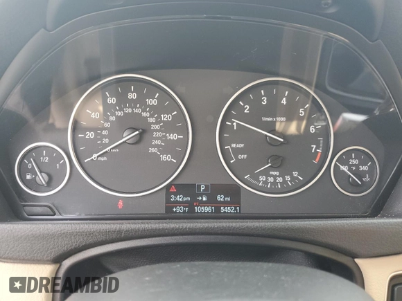 2015 BMW 4 Series 428i with VIN WBA4A9C59FGL85999, listed as a Copart auction lot 56275455 with 105,961 mi miles and Salvage title. Bid and sale history available at DreamBid. Image 9.