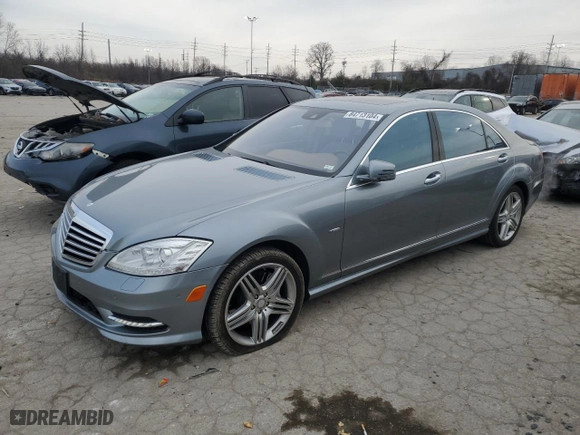 2012 Mercedes-Benz S-Class S 550 with VIN WDDNG9EB2CA469207, listed as a Copart auction lot 84713104 with 98,361 mi miles and Salvage Title. Bid and sale history available at carsss.com. Image 1.