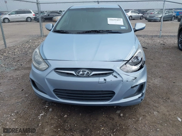 2014 Hyundai Accent GS with VIN KMHCT5AE1EU147015, listed as a IAAI auction lot 41659497 with 147,832 mi miles. Bid and sale history available at carsss.com. Image 6.