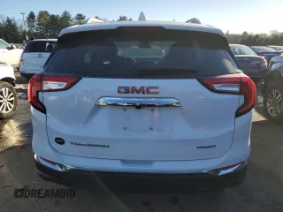 2022 GMC Terrain SLT with VIN 3GKALVEV4NL182250, listed as a Copart auction lot 43032445 with 23,602 mi miles and Salvage Title. Bid and sale history available at DreamBid. Image 6.