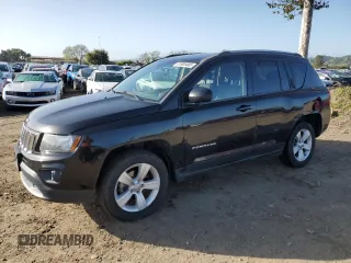 2015 Jeep Compass Sport with VIN 1C4NJDBB6FD282767, listed as a Copart auction lot 51693485 with 97,160 mi miles and Salvage Title. Bid and sale history available at carsss.com. Image 1.