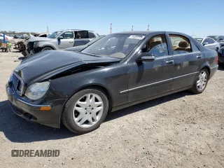 2003 Mercedes-Benz S 4.3L with VIN WDBNG70J23A369247, listed as a Copart auction lot 49880395 with Not Provided miles and Salvage Title. Bid and sale history available at carsss.com. Image 1.