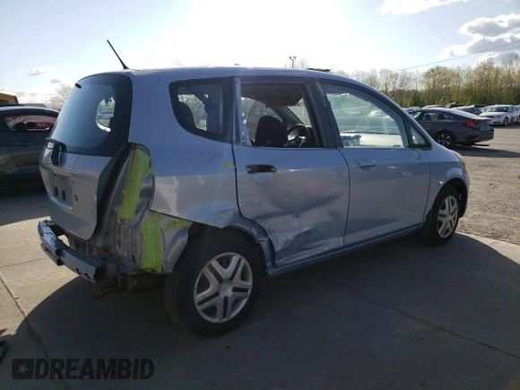 2008 Honda Fit with VIN JHMGD38408S008707, listed as a Copart auction lot 52758965 with 132,193 mi miles and Salvage Title. Bid and sale history available at carsss.com. Image 3.