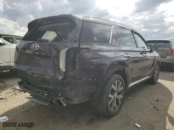 2020 Hyundai Palisade SEL with VIN KM8R44HE9LU097887, listed as a Copart auction lot 47163715 with 86,472 mi miles and Salvage Title. Bid and sale history available at carsss.com. Image 3.