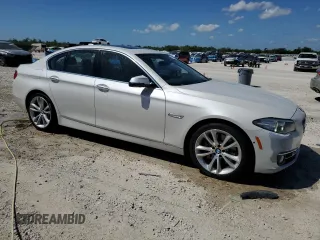 2015 BMW 5 Series 535i with VIN WBA5B1C54FG125819, listed as a Copart auction lot 48557755 with 85,106 mi miles and Clean Title. Bid and sale history available at carsss.com. Image 4.
