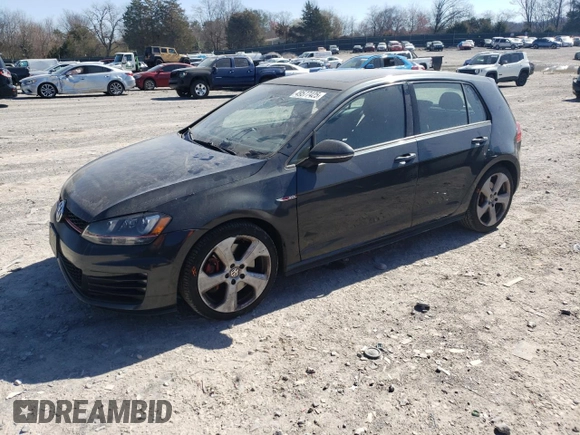 2016 Volkswagen Golf GTI SE w/Performance Pkg with VIN 3VW547AU7GM054128, listed as a Copart auction lot 49577425 with 86,849 mi miles and Salvage Title. Bid and sale history available at carsss.com. Image 1.