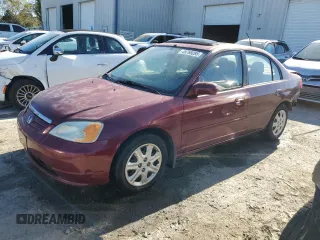 2003 Honda Civic EX with VIN 2HGES26783H543260, listed as a Copart auction lot 49769285 with 139,870 mi miles and Salvage Title. Bid and sale history available at carsss.com. Image 1.