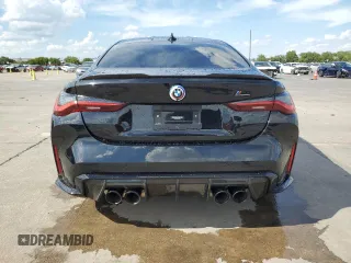 2023 BMW M4 Competition with VIN WBS33AZ05PCM90580, listed as a Copart auction lot 69255834 with 0 mi miles and Salvage Title. Bid and sale history available at carsss.com. Image 6.