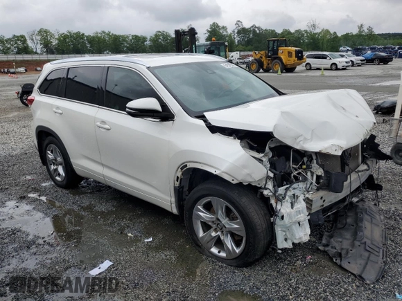 2019 Toyota Highlander Limited with VIN 5TDDZRFH7KS968833, listed as a Copart auction lot 54575595 with 125,176 mi miles and Salvage title. Bid and sale history available at DreamBid. Image 4.