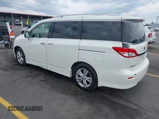 2014 Nissan Quest SL with VIN JN8AE2KP5E9100582, listed as a IAAI auction lot 42106685 with 161,491 mi miles. Bid and sale history available at carsss.com. Image 3.