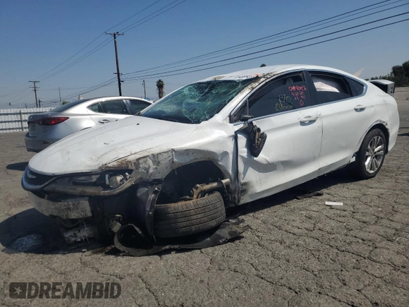 2016 Chrysler 200 Limited with VIN 1C3CCCAB7GN154079, listed as a Copart auction lot 54995235 with 112,701 mi miles and Salvage Title. Bid and sale history available at carsss.com. Image 1.