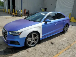 2019 Audi A3 Premium Plus z VIN WAUJEGFFXK1019952, wystawiony jako Copart lot #58397945 z przebiegiem 51 437 mil mil oraz Szkoda całkowita • Salvage title. Historia ofert i sprzedaży dostępna na DreamBid. Obrazek 1.