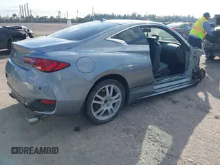 2018 Infiniti Q60 Luxe with VIN JN1EV7EL8JM391379, listed as a IAAI auction lot 41472370 with Not Provided miles and . Bid and sale history available at carsss.com. Image 4.